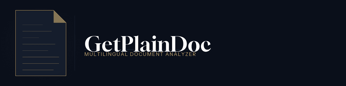 GetPlainDoc AI contract analyzer showing red flag detection and health score for an employment contract